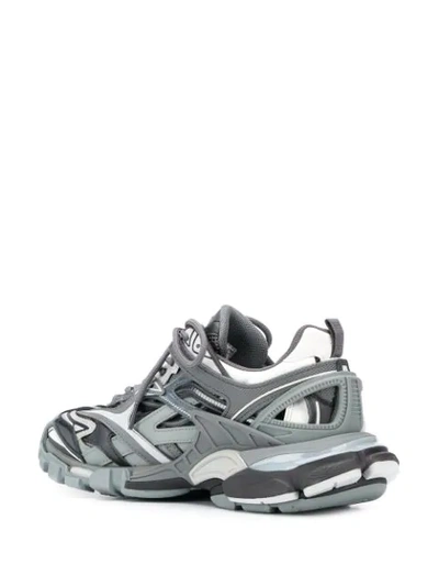 Shop Balenciaga Track.2 Open Sneakers In Grey