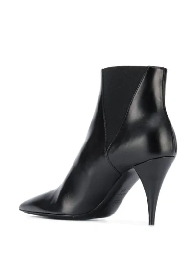 Shop Saint Laurent Kiki Chelsea Ankle Boots In Black