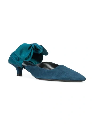 Shop The Row Coco Mules In Blue