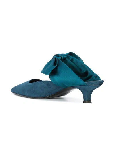 Shop The Row Coco Mules In Blue