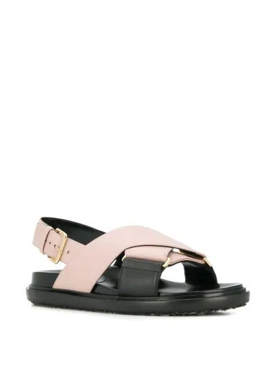 Shop Marni Fussbett Slingback Sandals In Pink