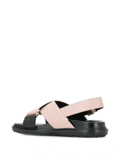 Shop Marni Fussbett Slingback Sandals In Pink