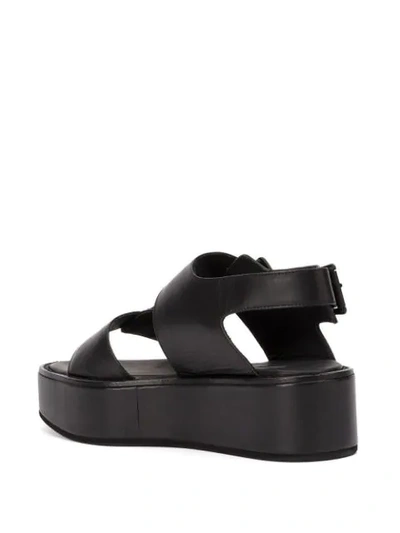Shop Ann Demeulemeester Platform Sandals In Black