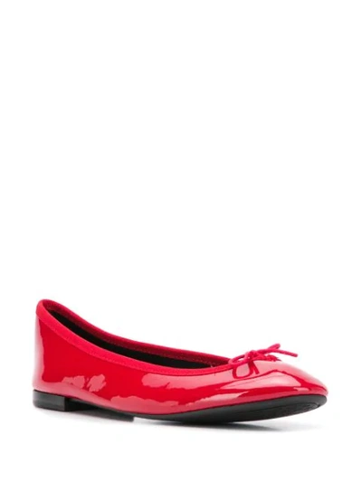 Shop Repetto Bow-embellished Ballerina Shoes In Red