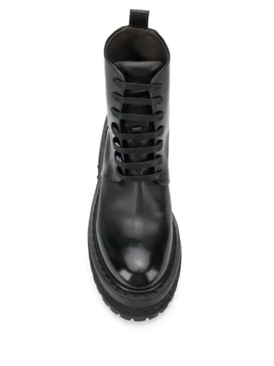 Shop Marsèll Lace Up Chunky Boots In Black