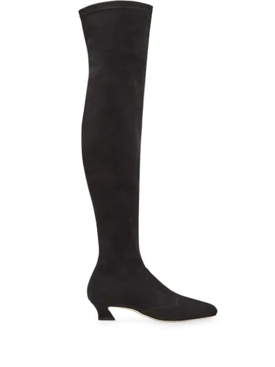 Shop Fendi Ffreedom Thigh-high Boots In Black