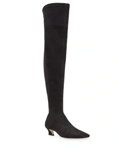Shop Fendi Ffreedom Thigh-high Boots In Black