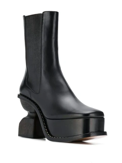 Shop Loewe 105mm Platform Boots In Black