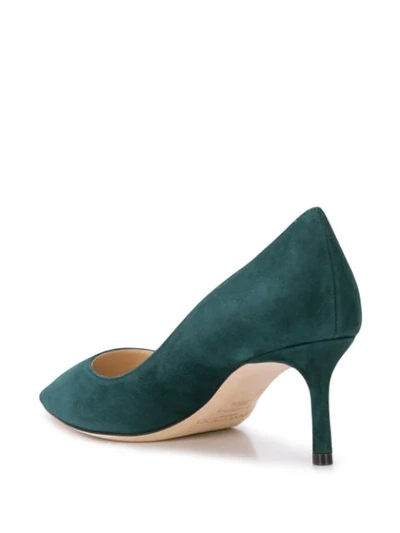 Shop Jimmy Choo Romy 60mm Pumps In Darkgreen