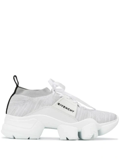 Shop Givenchy Jaw Knit Low Top Sneakers In White