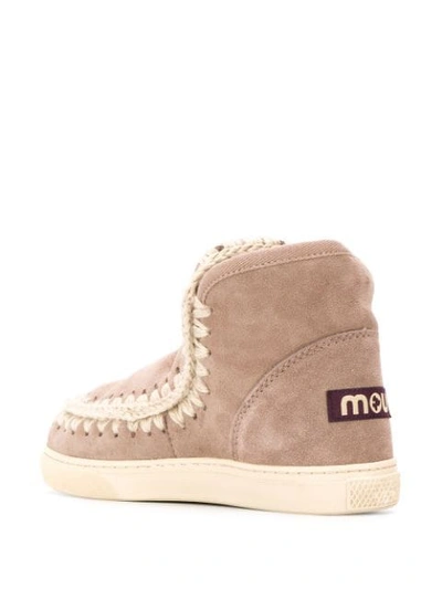 Shop Mou Eskimo Ankle Boots In Neutrals