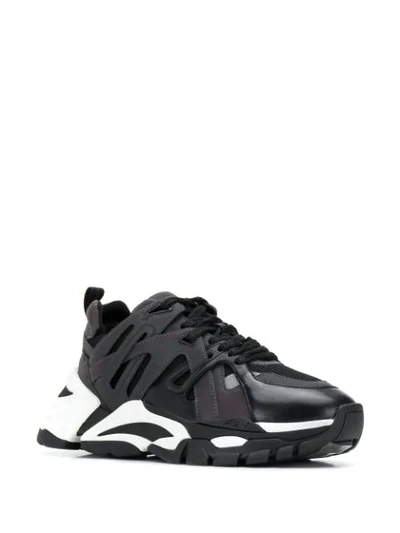 Shop Ash Chunky Fl Sneakers In Black