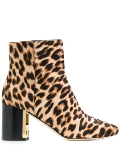 Shop Tory Burch Gigi Leopard Print Boots In Neutrals