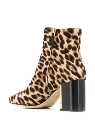 Shop Tory Burch Gigi Leopard Print Boots In Neutrals