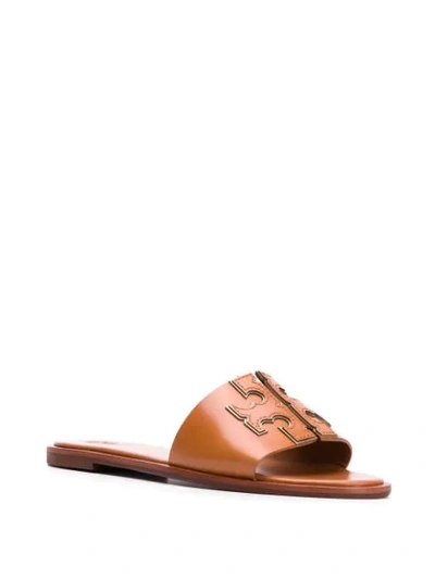 Shop Tory Burch Ines Slides In Cuoio (camel)