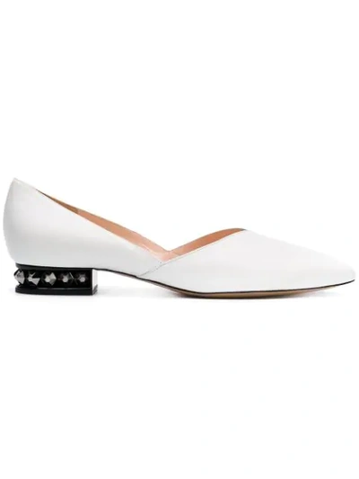 Shop Nicholas Kirkwood Suzi Ballerina In White