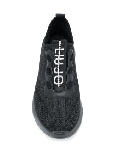 Shop Liu •jo Slip-on Sneakers In Black
