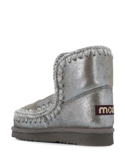 Shop Mou Eskimo 18 Boots In Silver