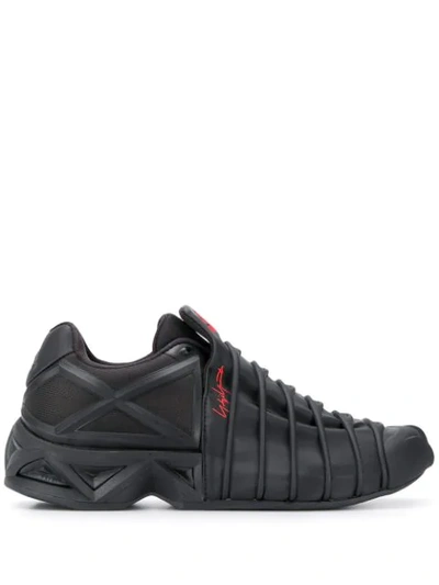 Shop Y-3 Yuuto Webbed Sneakers In Black