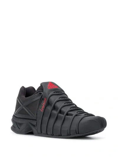 Shop Y-3 Yuuto Webbed Sneakers In Black