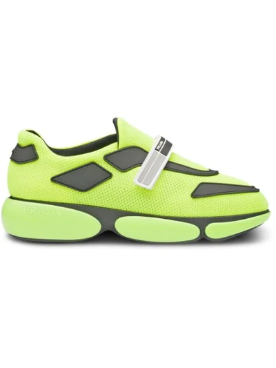 Shop Prada 'cloudbust' Sneakers In Yellow
