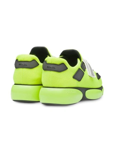 Shop Prada 'cloudbust' Sneakers In Yellow