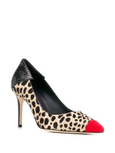 Shop Giuseppe Zanotti Adela Feline Pumps In Neutrals