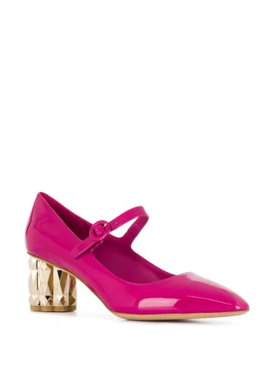 Shop Ferragamo Ortensia Pumps In Pink