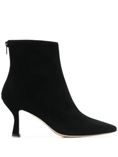 Shop Leqarant Pointed Ankle Boots In Black