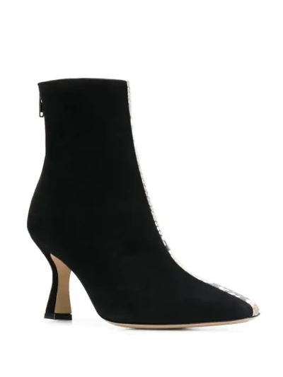 Shop Leqarant Pointed Ankle Boots In Black