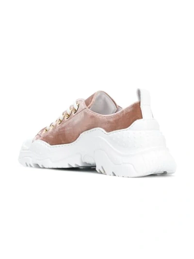 Shop N°21 Nº21 Lace-up Sneakers - Pink