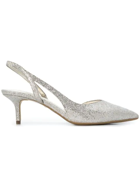 michael kors slingback kitten heels