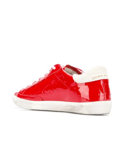 Shop Golden Goose Superstar Sneakers In Red