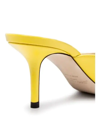 Shop Jimmy Choo Rav 65 Mules In Yellow