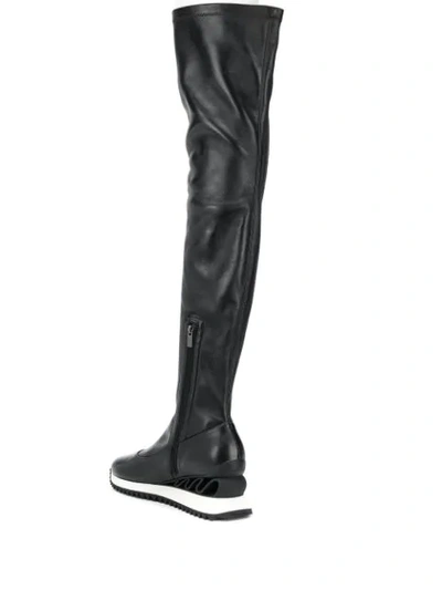 Shop Le Silla Reiko Wave Boots In Black