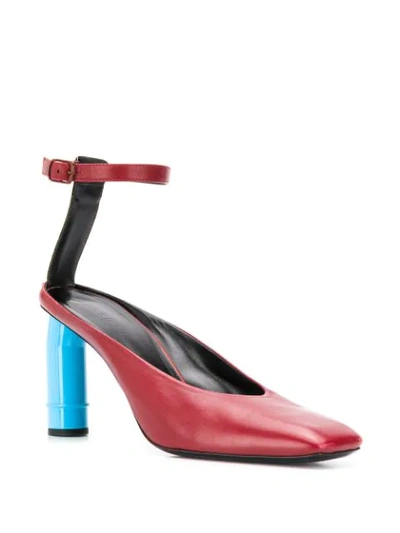 Shop Nina Ricci Sculpted Heel Pumps In Red