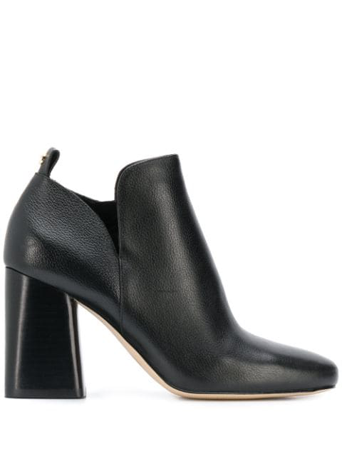 michael kors black heel boots