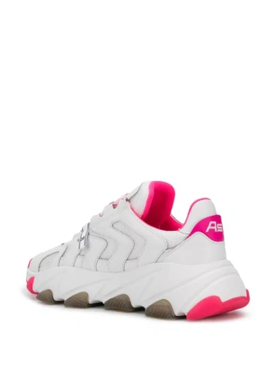 Shop Ash Extreme Sneakers In White/silver/white/fluo Pink