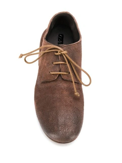 Shop Marsèll Oversized Heel Brogue Shoes In Brown