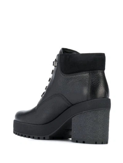 Shop Hogan H475 Heeled Ankle Boots In Black