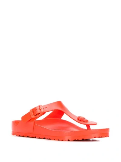 Shop Birkenstock Gizeh Slip-on Sandals In Orange