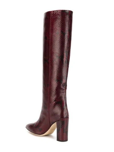 Shop Paris Texas Knee Length Boots In Red
