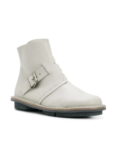 Shop Trippen Side Buckle Boots - Grey