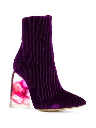 Shop Ellery Stiefel Mit Kontrastabsatz In Purple