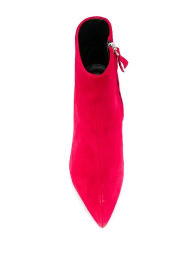 Shop P.a.r.o.s.h High Heel Boots In Red