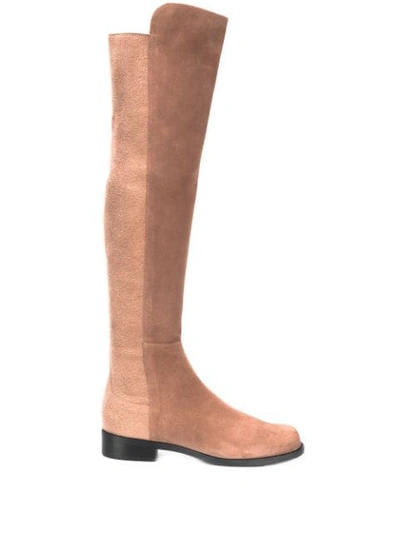 Shop Stuart Weitzman 5050 Boots In Sm006 Taupe