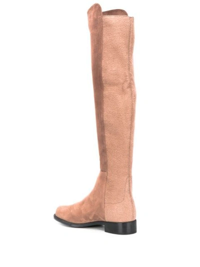 Shop Stuart Weitzman 5050 Boots In Sm006 Taupe