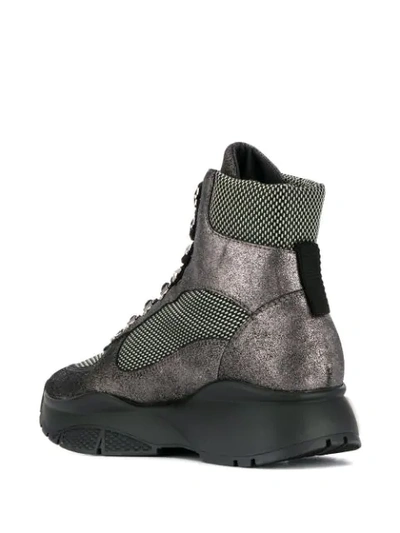 Shop Jimmy Choo Inca High-top Sneakers In Grey