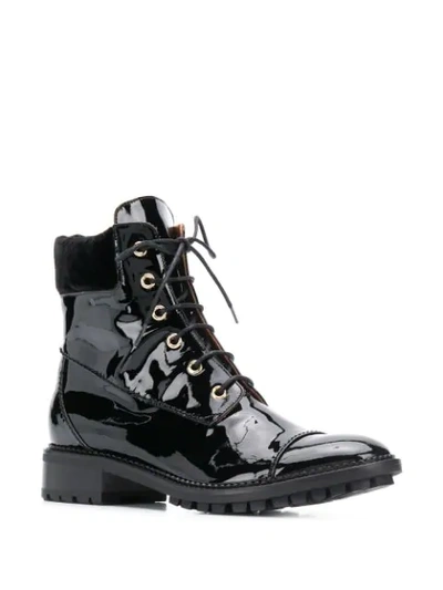 Shop L'autre Chose Stivaletto Biker Boots In Black