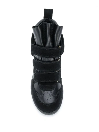 Shop Isabel Marant Bekett Wedge Sneakers In Black